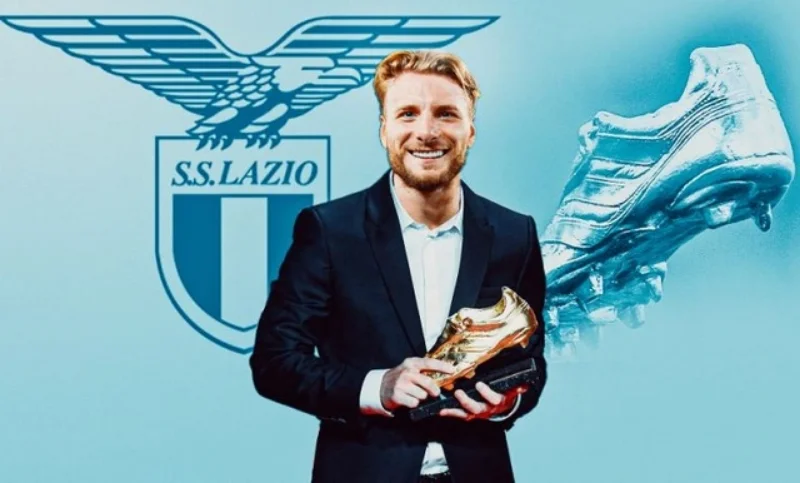Tiền đạo Ciro Immobile xuất sắc lấy danh hiệu chiếc giày vàng Châu Âu 2020